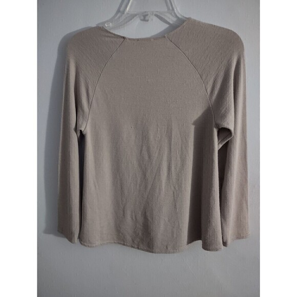 Aritzia Wilfred Free Raglan Cropped Sweater Jersey Knit  Gray New Small Stretch - Picture 6 of 7